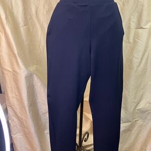 HUE Straight Leg Navy Knit Pants
